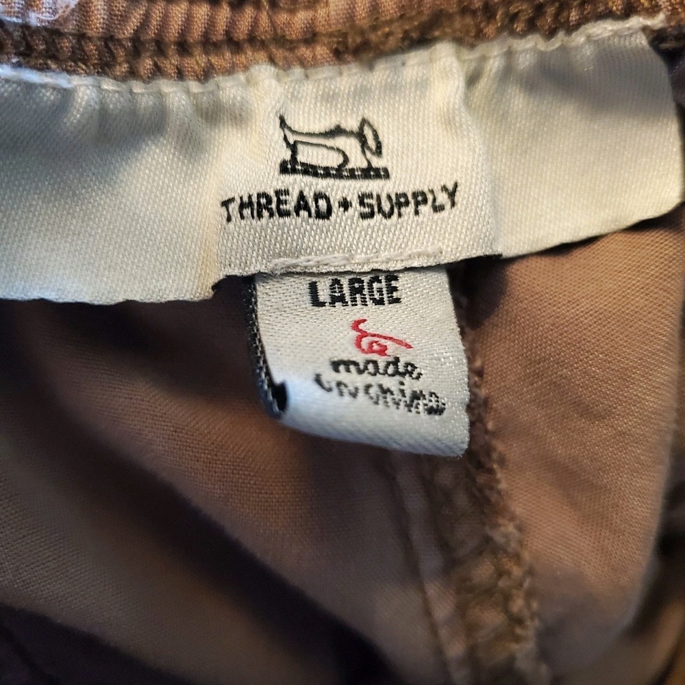 Thread and Supply Tencel Lyocell Cargo Joggers Cafe Mocha Size Medium - Picture 4 of 7